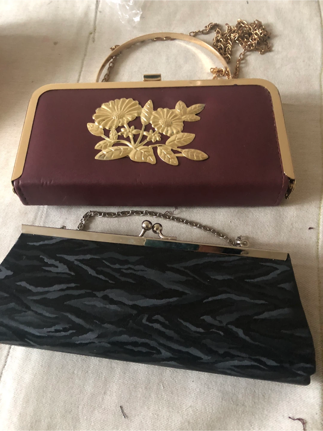 Two Women's Clutch Purses both for