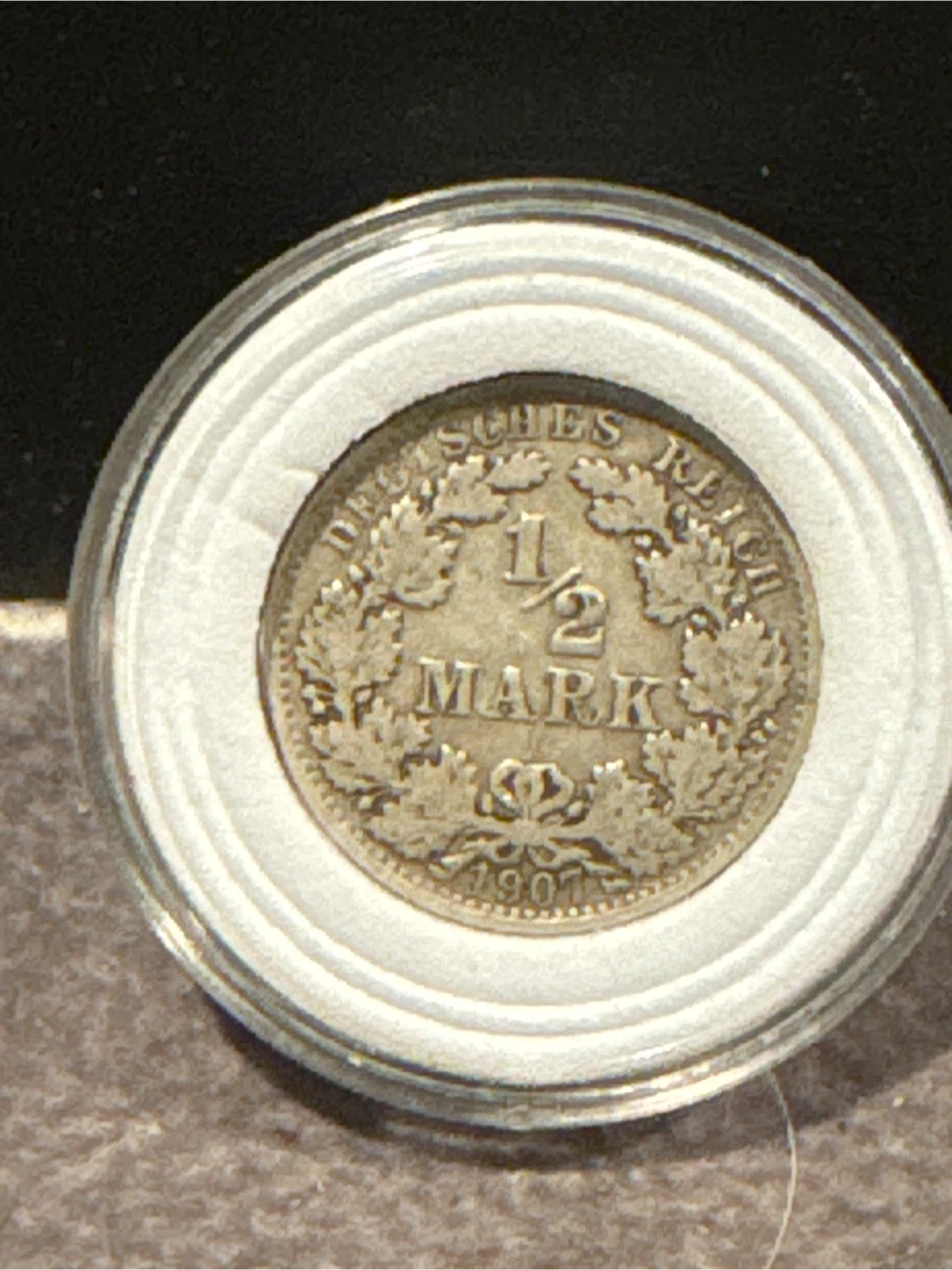 1907 A Imperial Germany Silver 1/2 Mark - photo 2