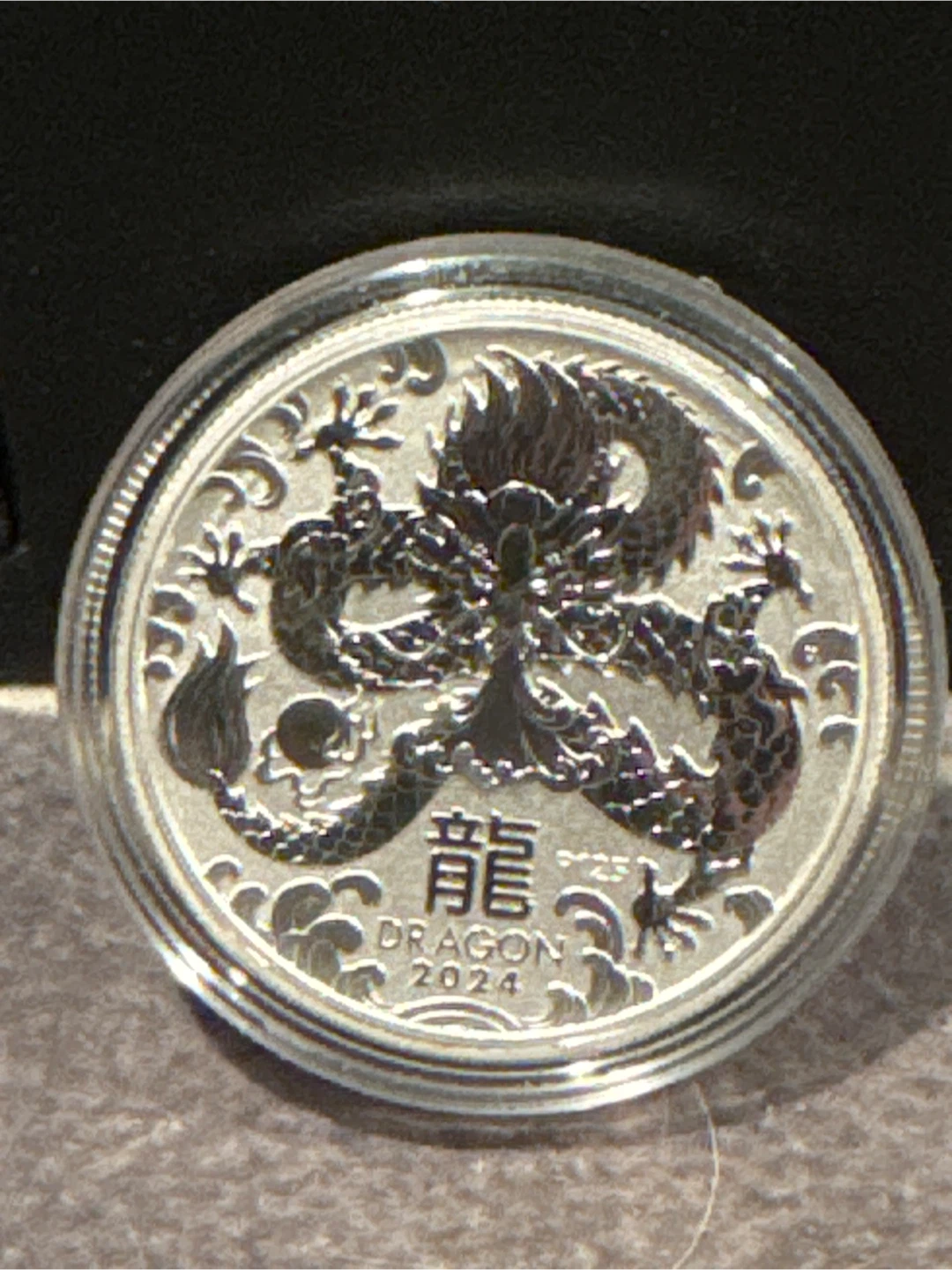 2024 Dragon 1/2 oz 9999 Silver 50 Cents Coin