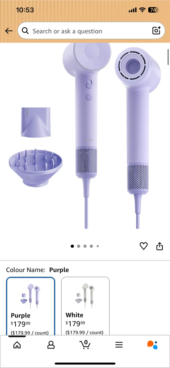 Laifen SE 2 Hair Dryer - Purple