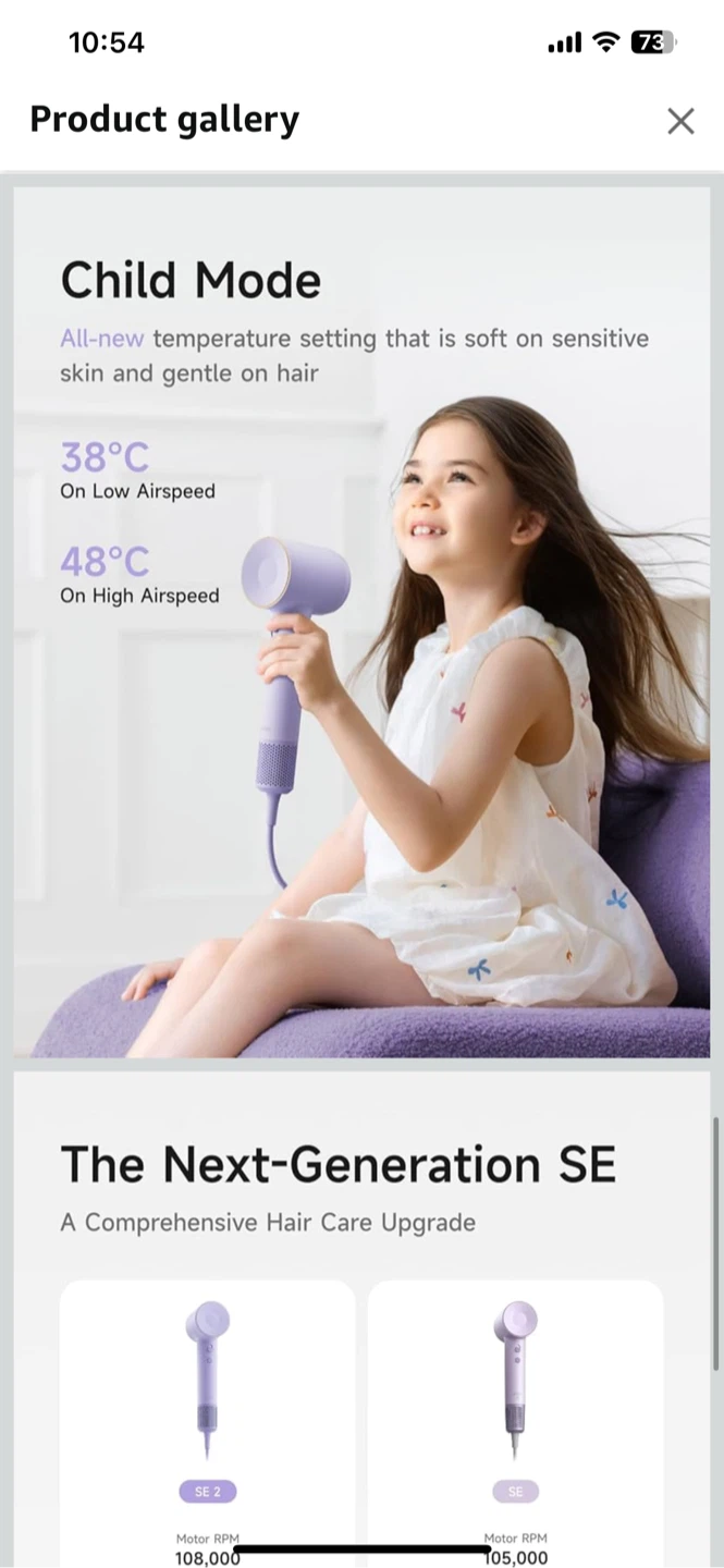 Laifen SE 2 Hair Dryer - Purple - photo 4