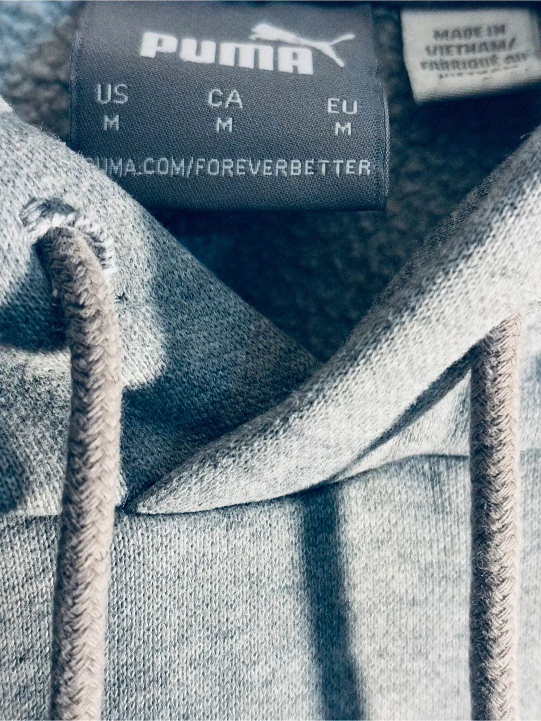 Puma Grey Hoodie - Size Medium - photo 3