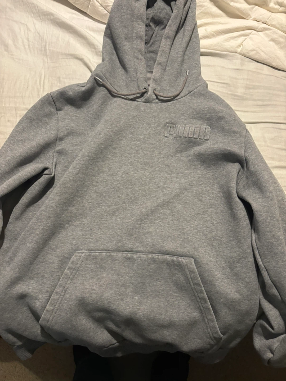 Puma Grey Hoodie - Size Medium
