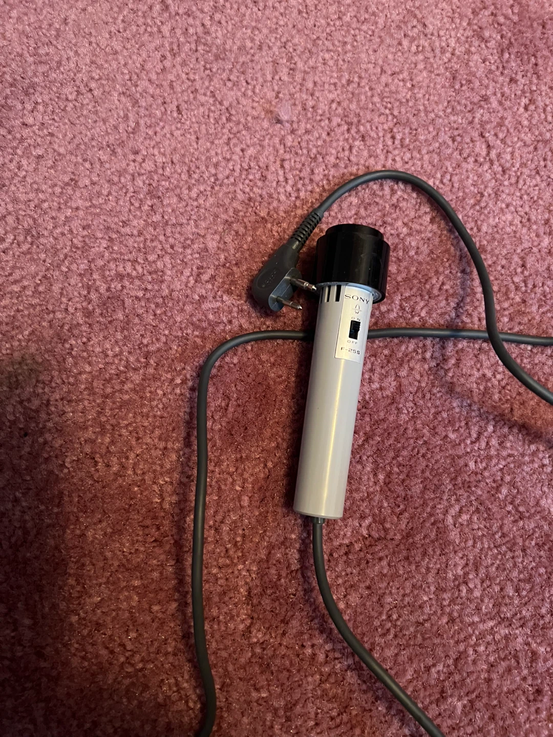 Sony F-25S Microphone for vintage tape recorder - photo 2