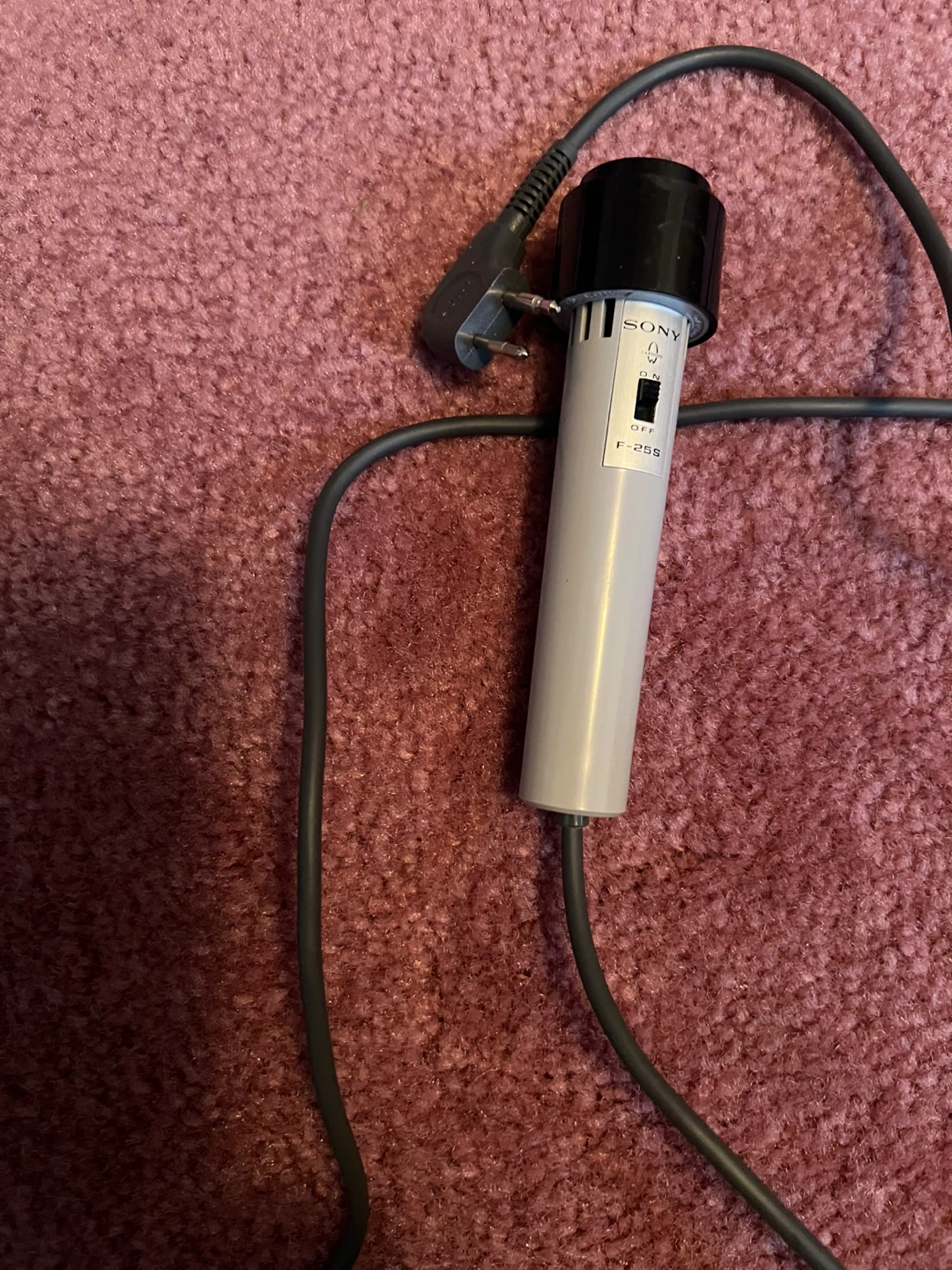 Sony F-25S Microphone for vintage tape recorder - photo 3