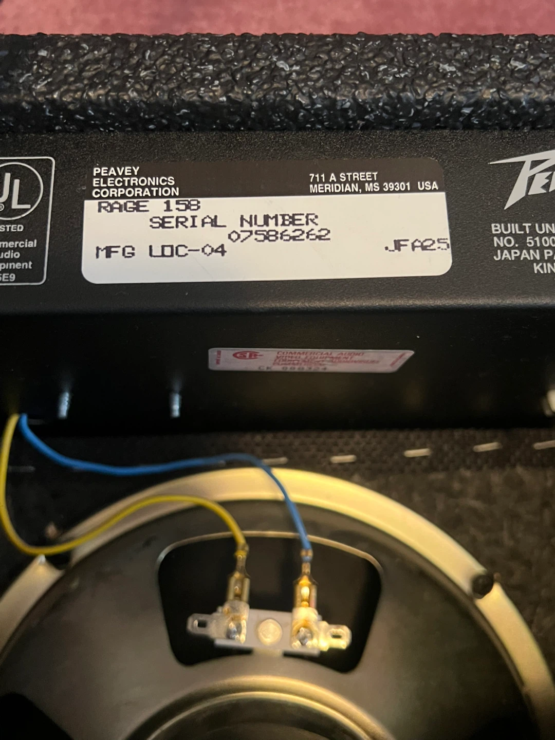 Peavey Rage 158 Guitar Amplifier - photo 4