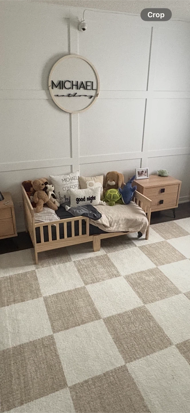 Wooden Toddler Bed with Organic Cotton Mattress