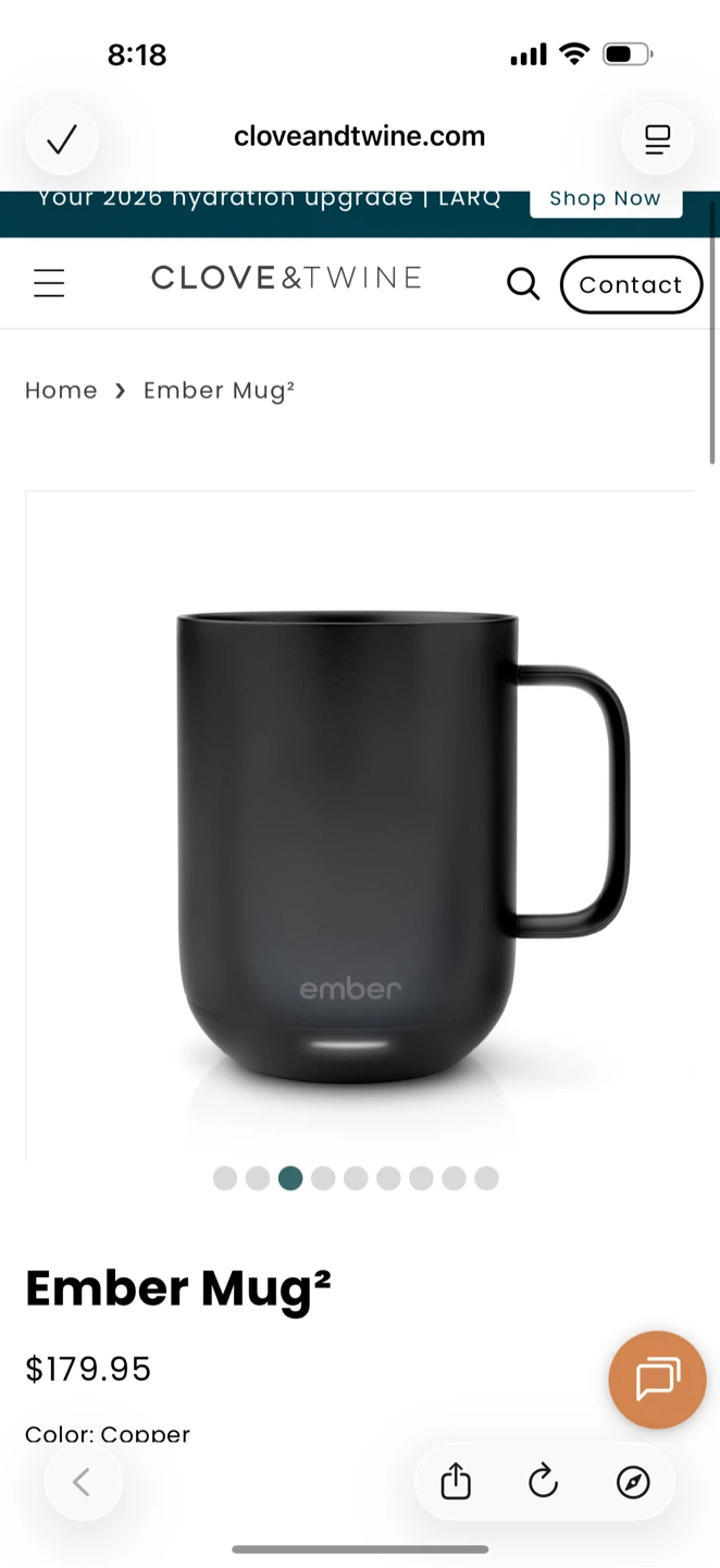 Ember Temperature Control Smart Mug 2