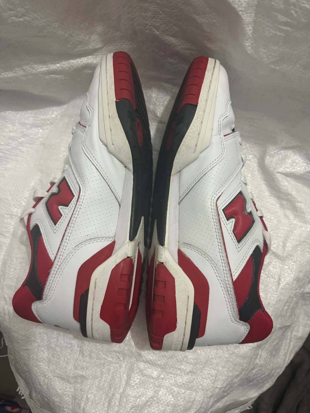 New Balance 550 White Red Sneakers - photo 4