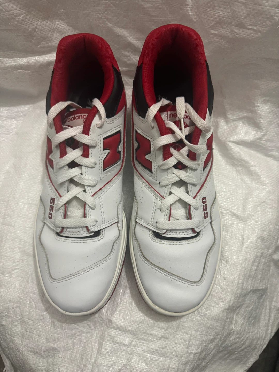 New Balance 550 White Red Sneakers