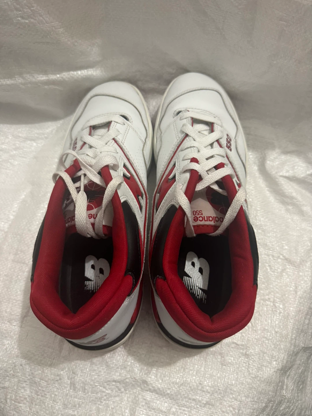 New Balance 550 White Red Sneakers - photo 3