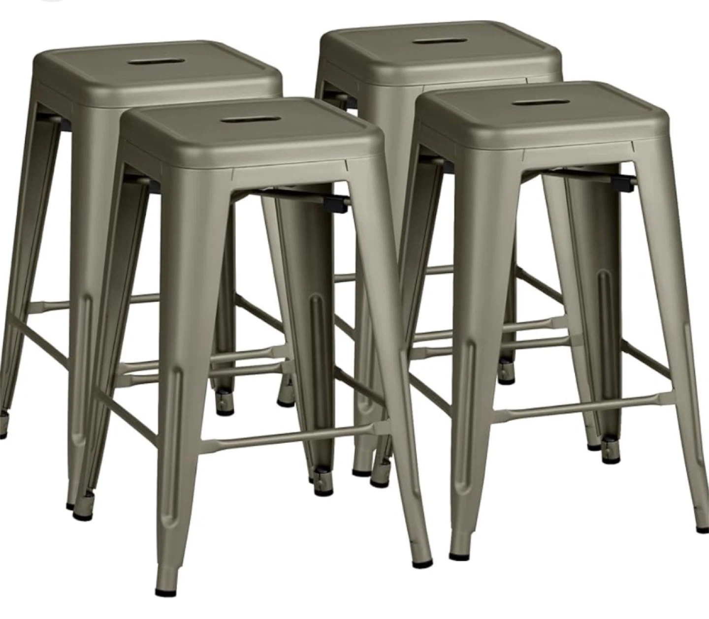 New Set of 4 Sturdy Industrial Indoor Outdoor Stools Chairs - photo 3