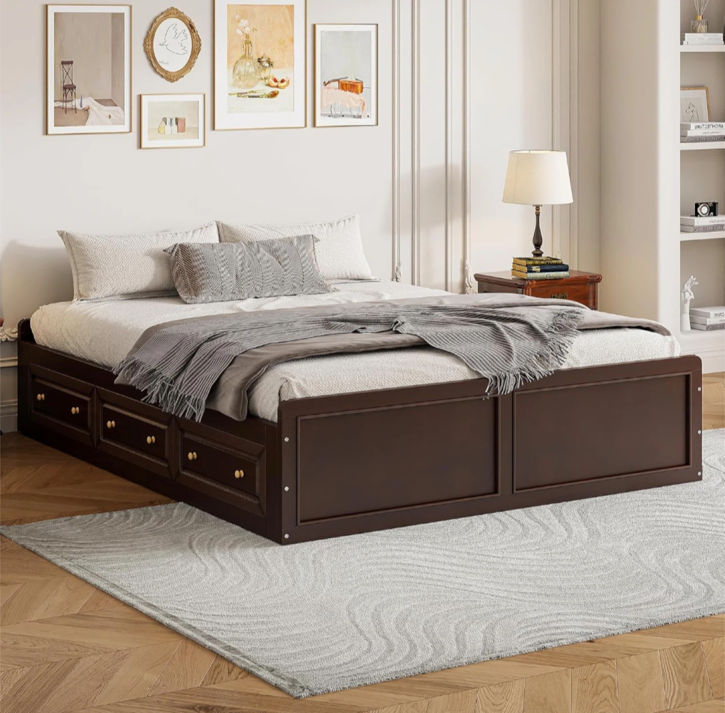 Queen Storage Bed NIB - photo 3