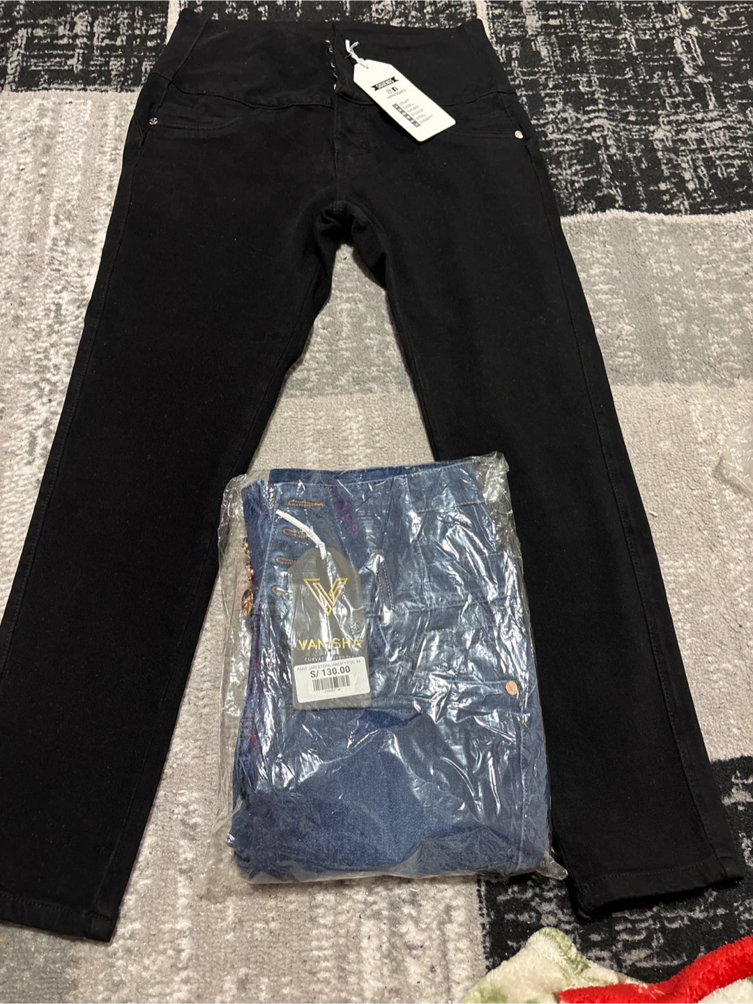 VANISHA Jeans Women's High Waist Black Denim - photo 4