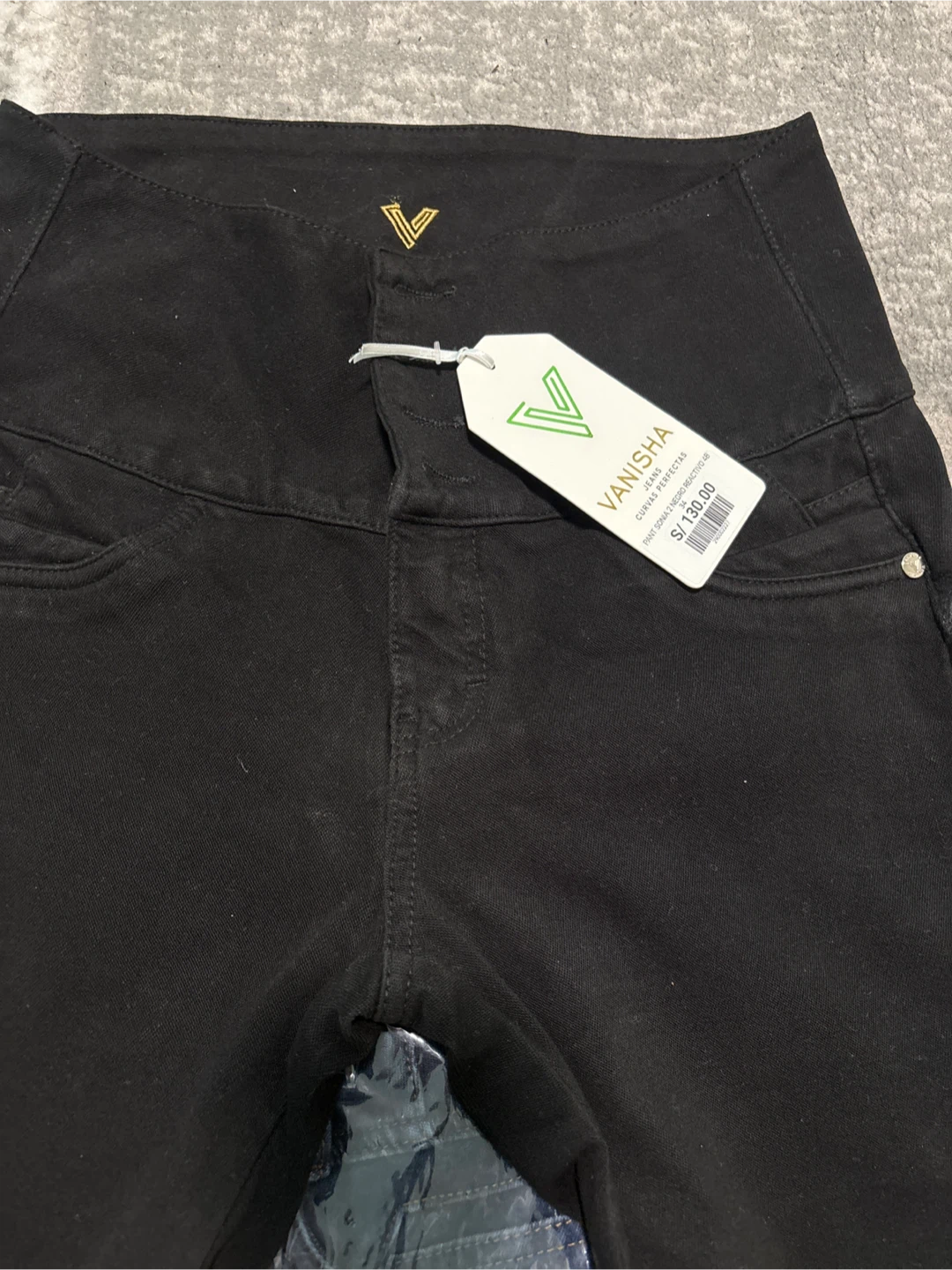 VANISHA Jeans Women's High Waist Black Denim - photo 2