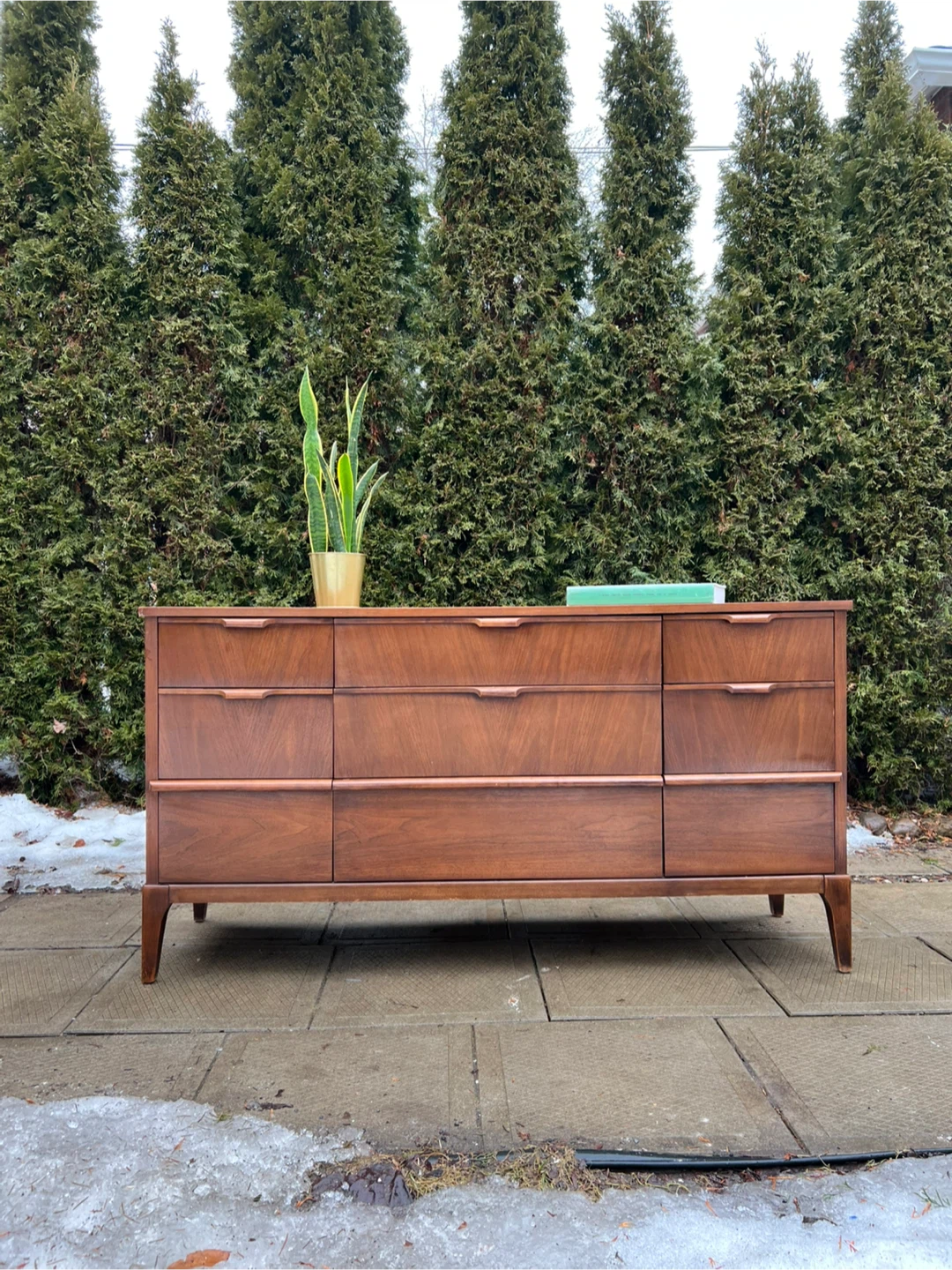 MCM Walnut Dresser by Kaufman