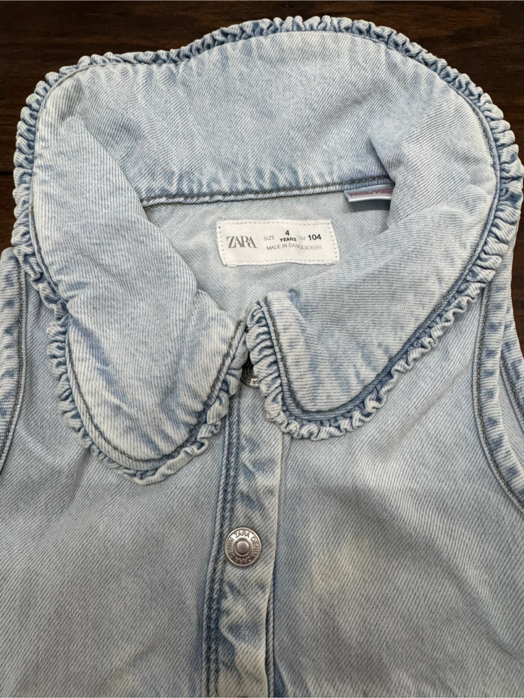 Zara Denim Dress Size 4 - photo 2