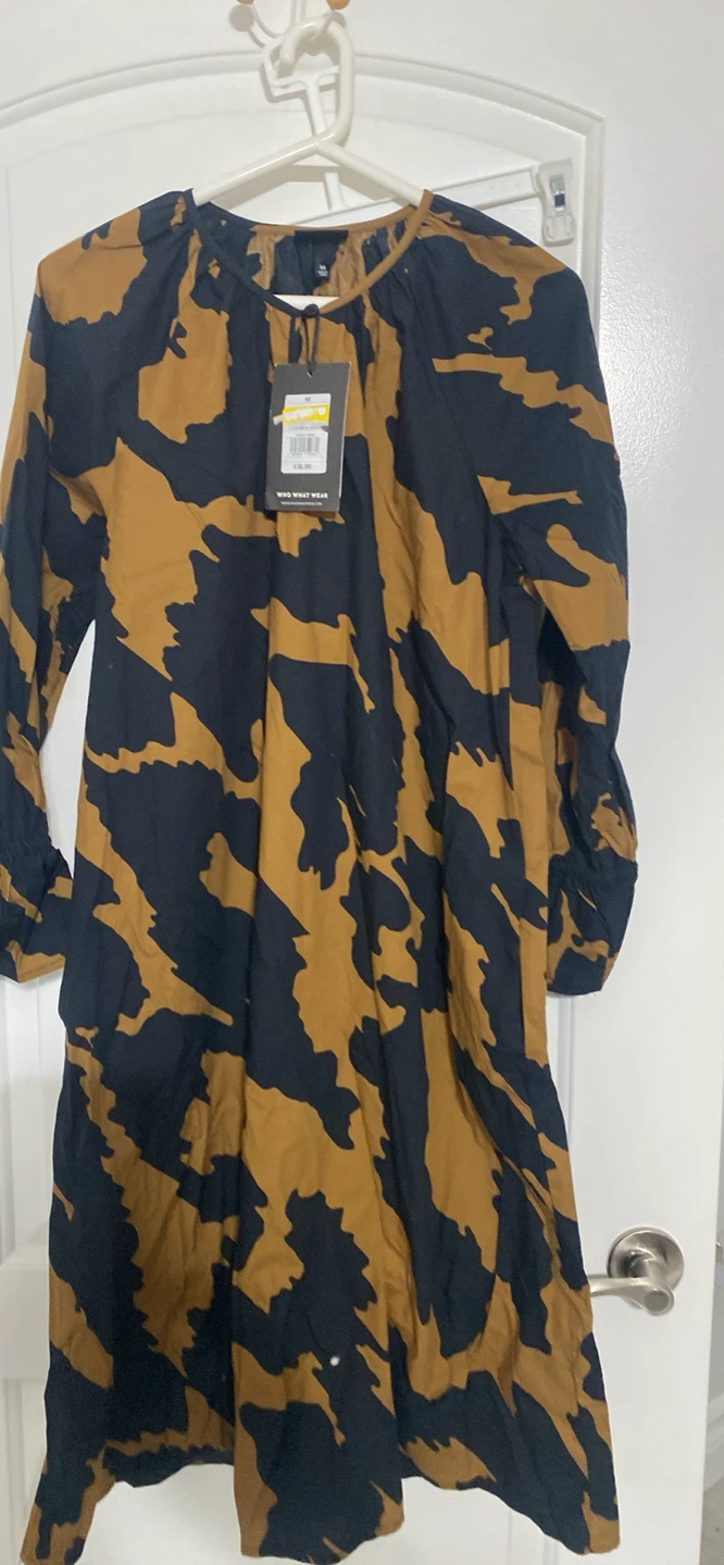 WHO WHAT WEAR Animal Print Dress - Size M - photo 3