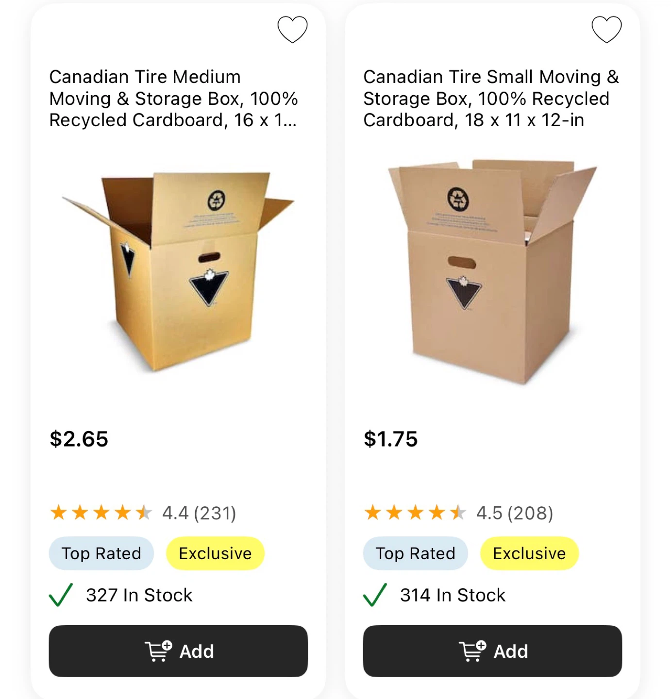 Canadian Tire Moving & Storage Boxes - photo 2
