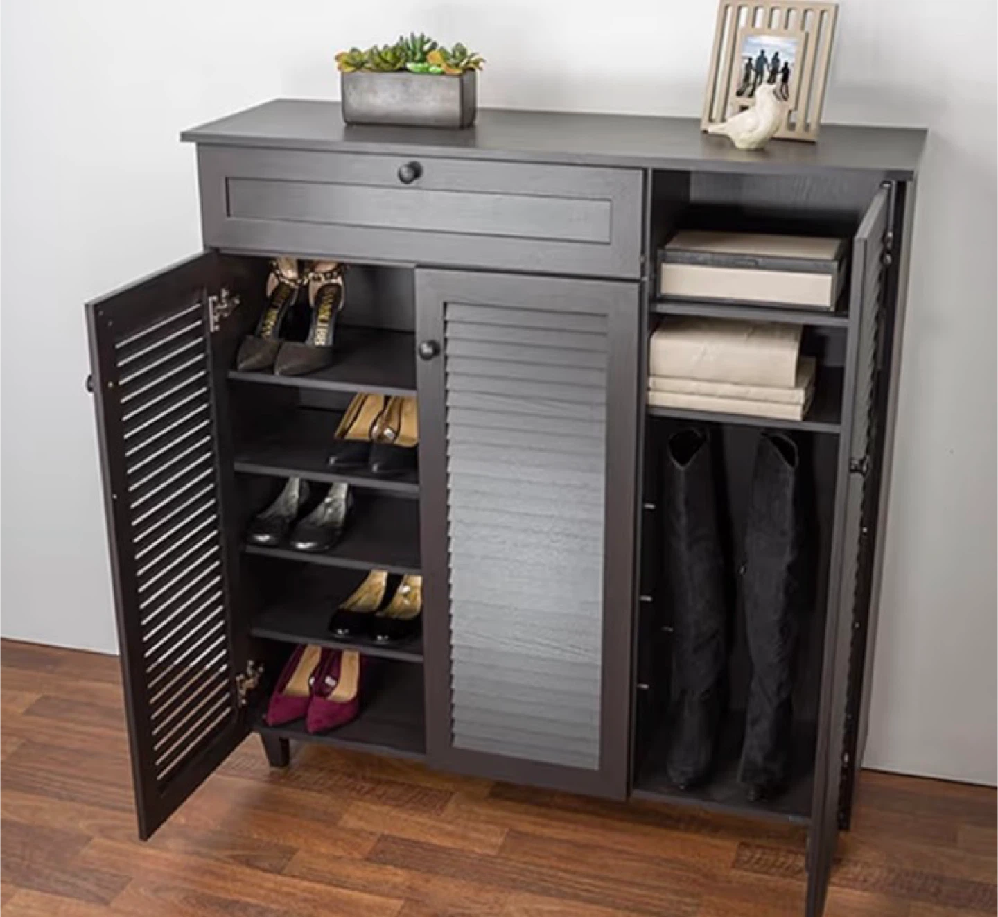 New Gray Shoe Storage Organizer Cabinet - photo 2