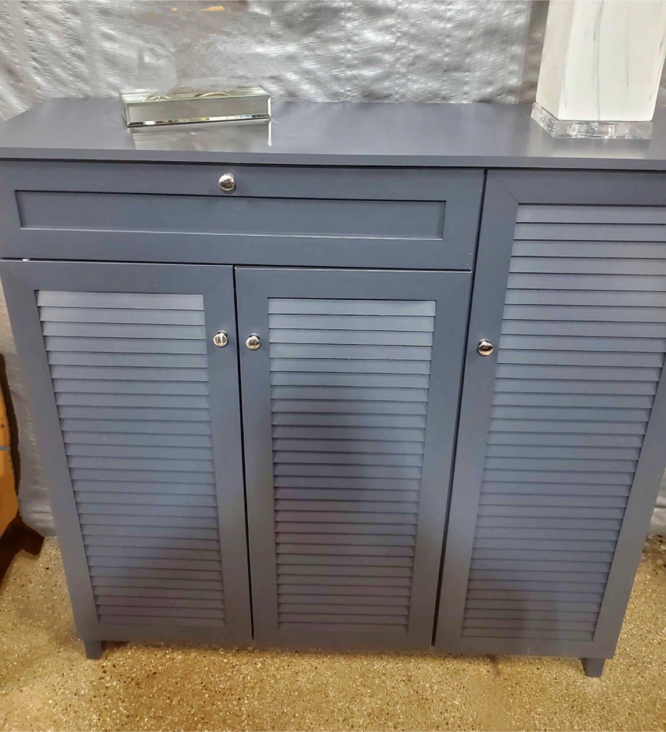 New Gray Shoe Storage Organizer Cabinet - photo 4