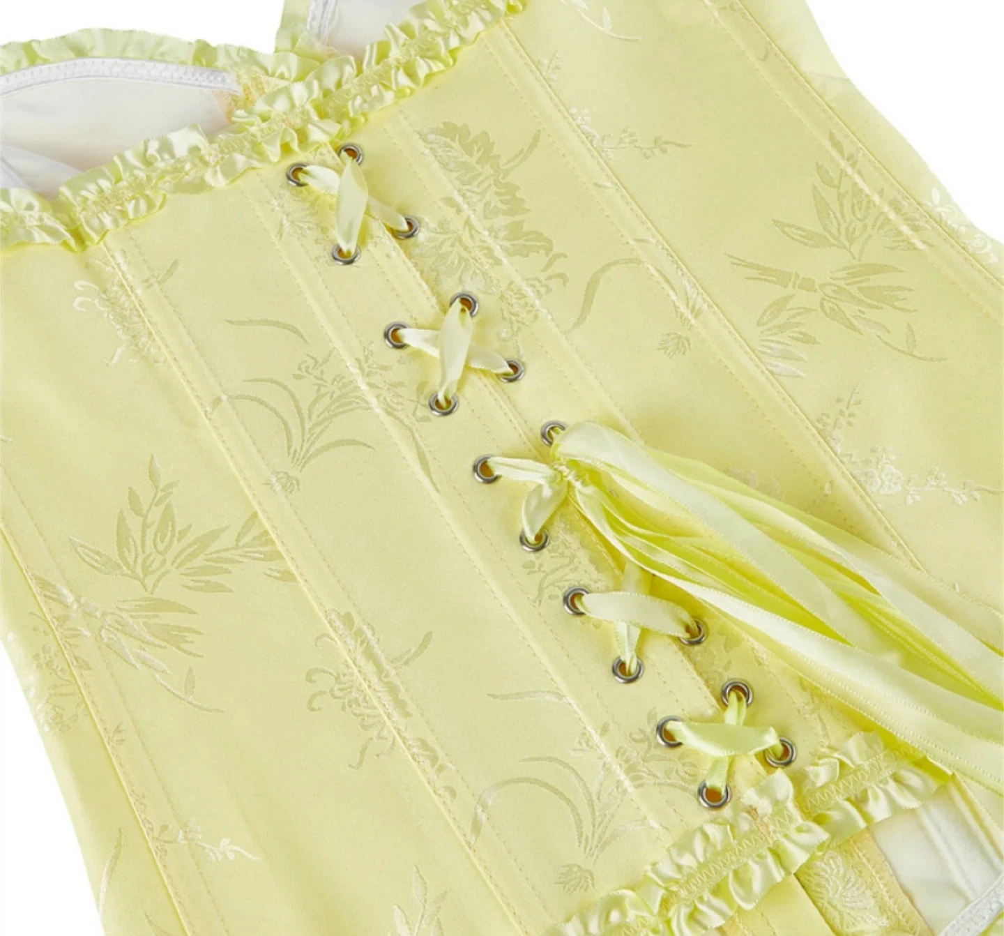 Yellow Jacquard Corset - photo 2