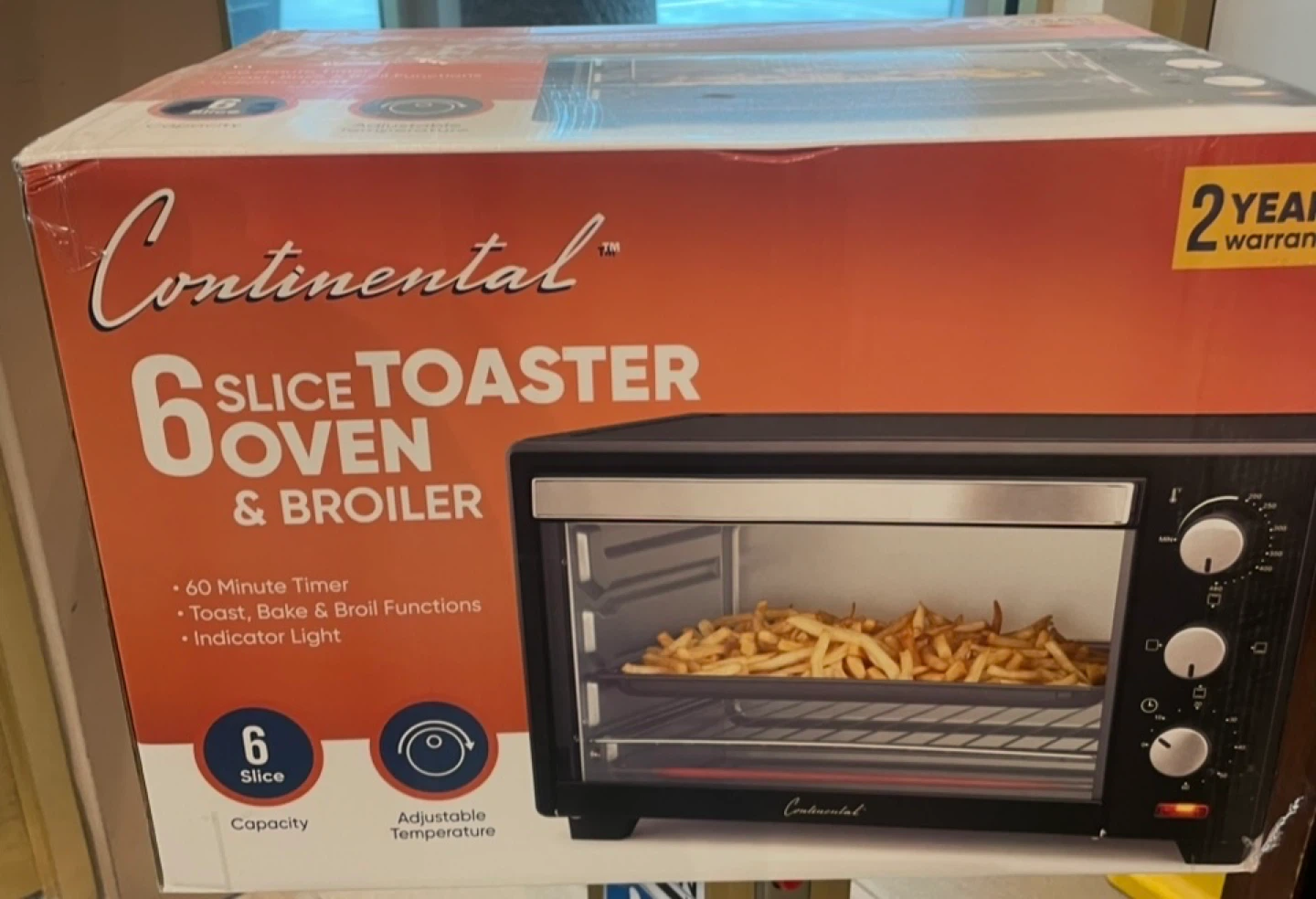 Continental 6 Slice Toaster Oven & Broiler - photo 2