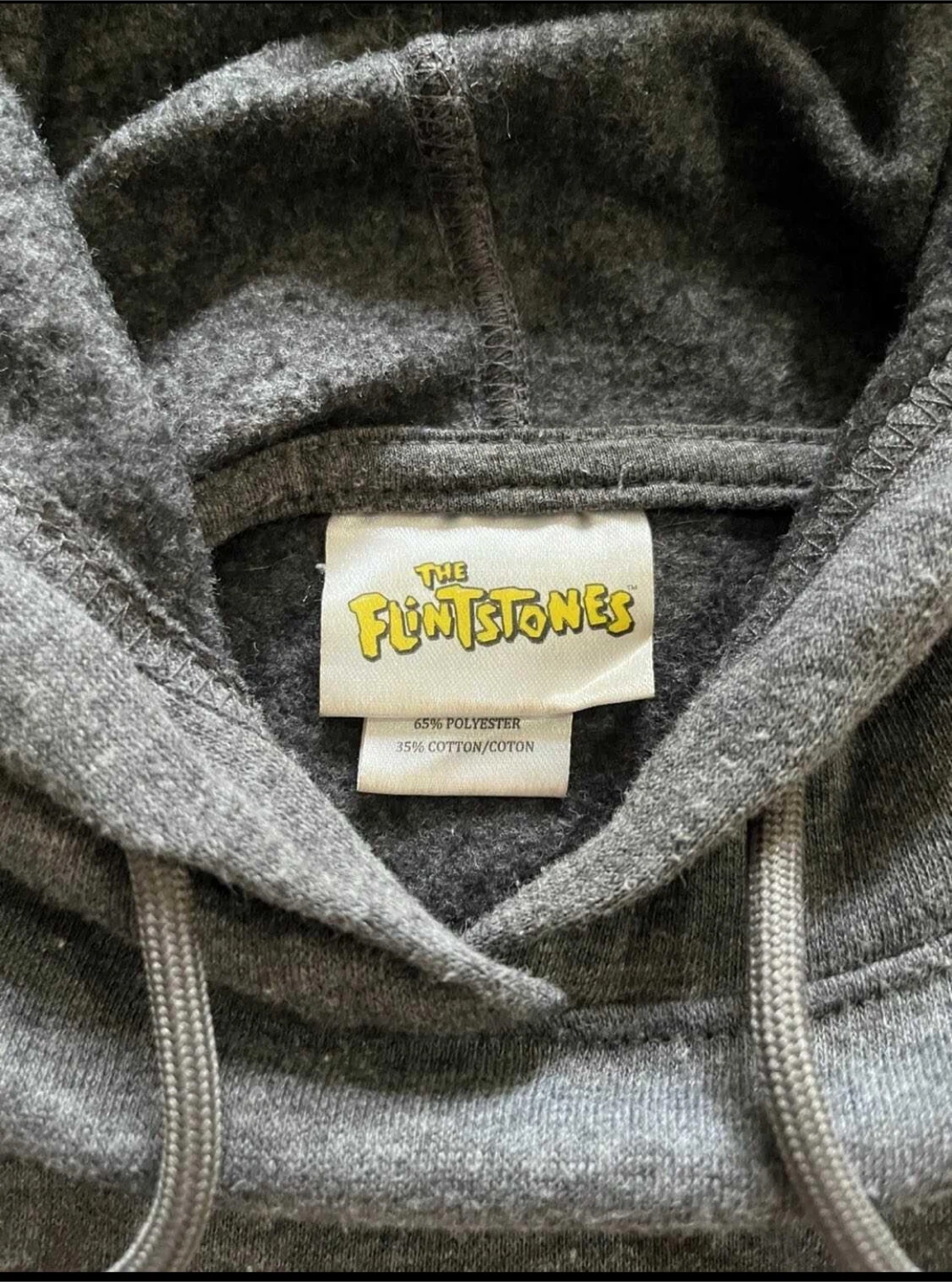 The Flintstones women’s small hoodie, graphic cartoon, grey - photo 3