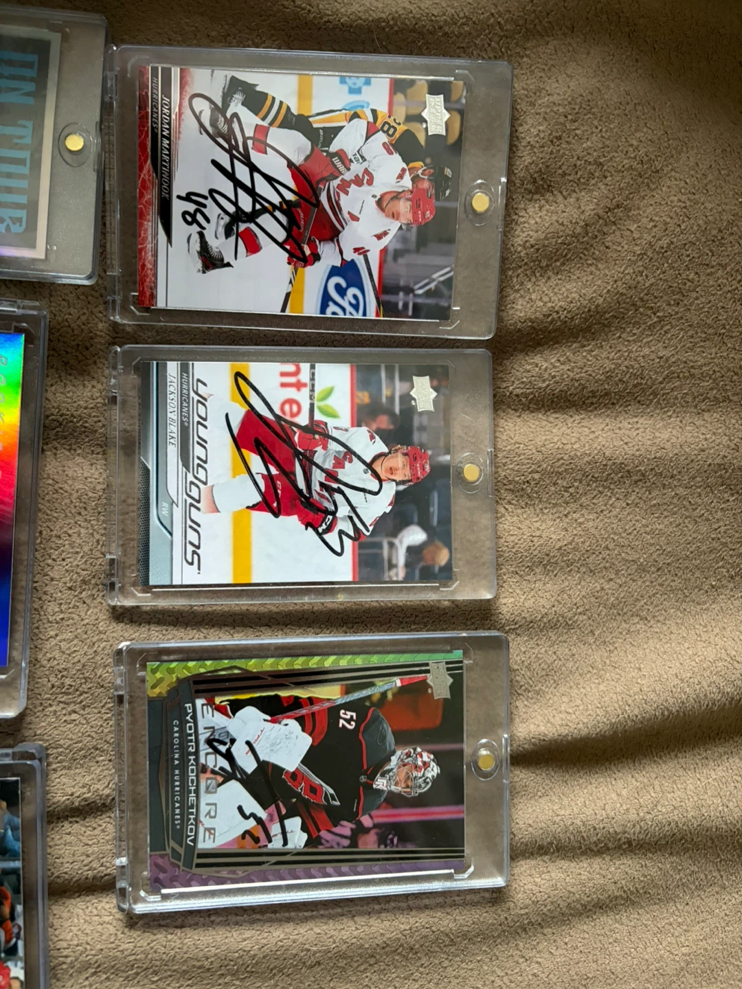 Signed Carolina  Hockey Cards Collection