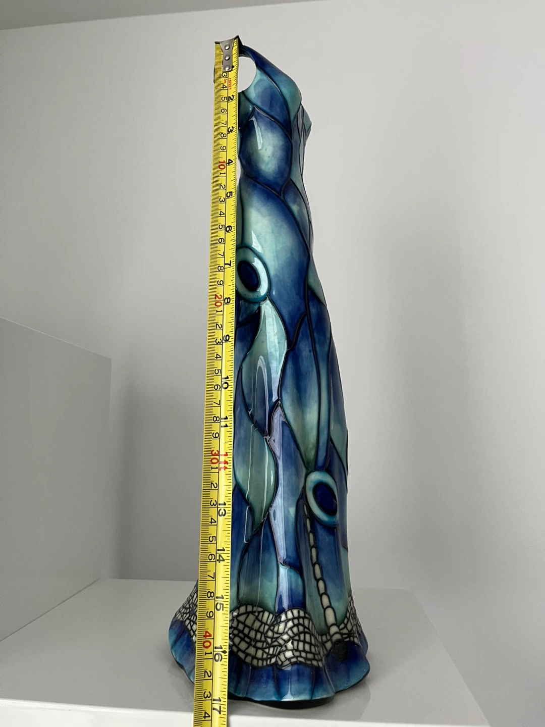 Decorative Blue Ceramic Dress Vase - photo 5