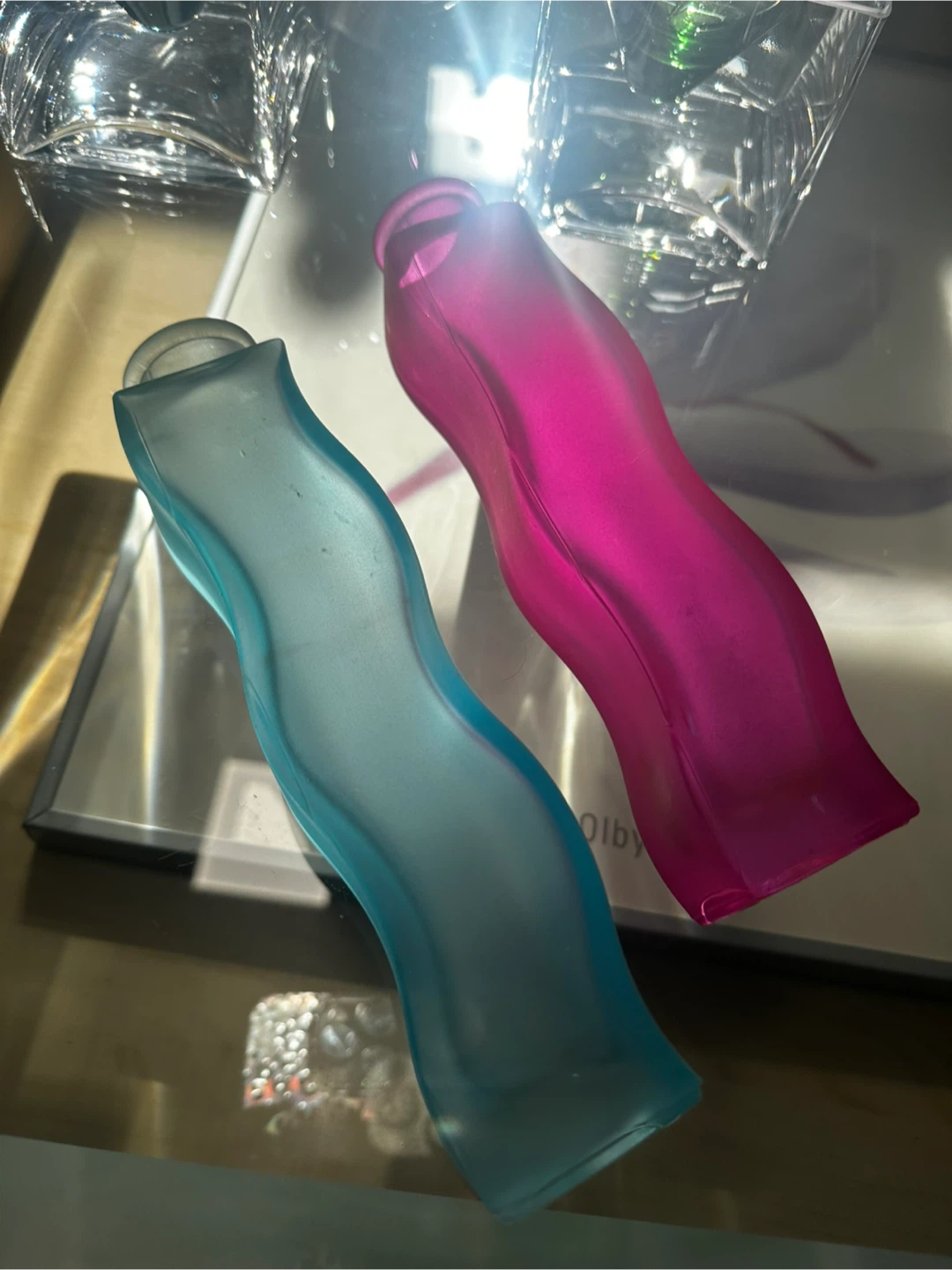 IKEA Vintage Vases Set of 2 (Blue & Pink)