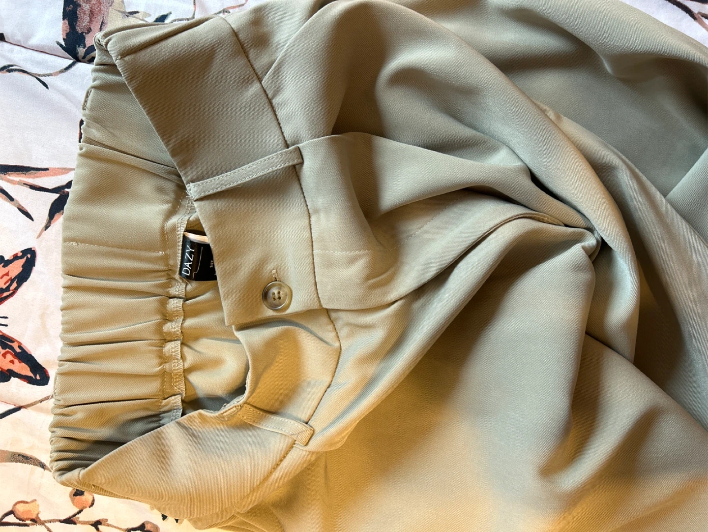 DAZY Women's Wide Leg Trousers - Khaki - photo 4