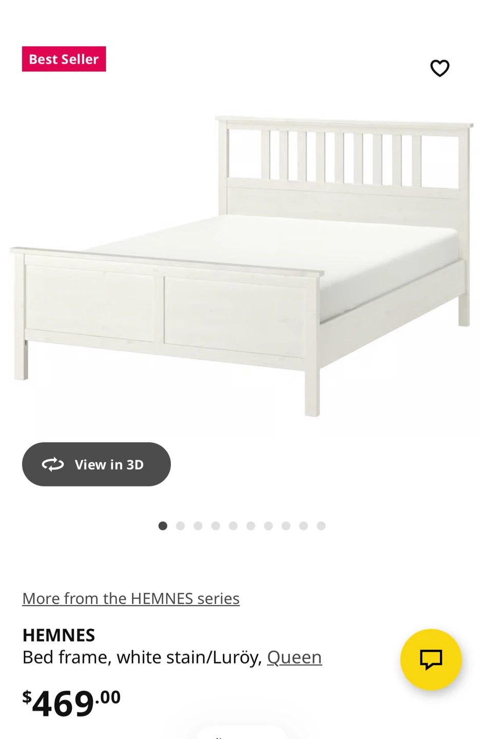 IKEA HEMNES Queen Bed Frame