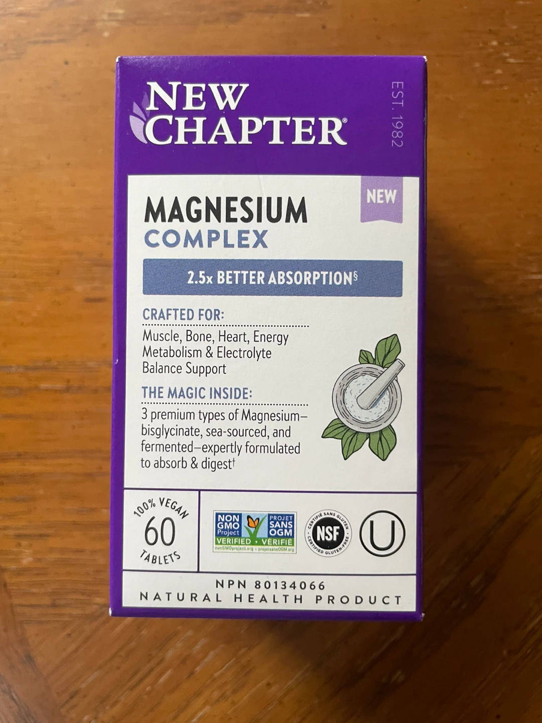 New Chapter Magnesium Complex 60 Tablets