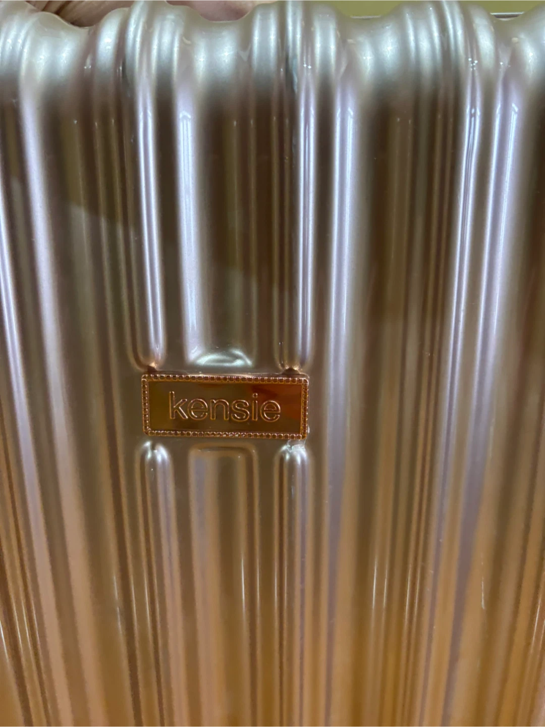 Kensie Rose Gold Carry-On Spinner Luggage - photo 5