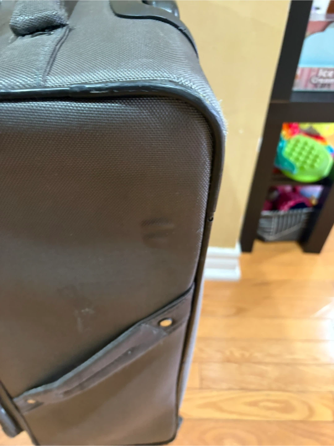 Grey Hardside Spinner Luggage HEAVILY USED