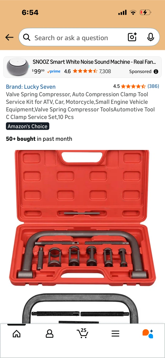 ATECO Valve Spring Compressor Tool Set - photo 2