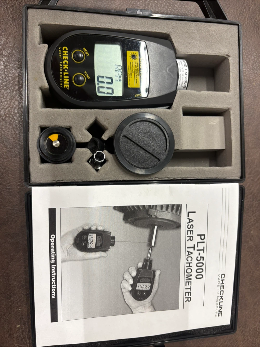 CHECK-LINE PLT-5000 Laser Tachometer - photo 2