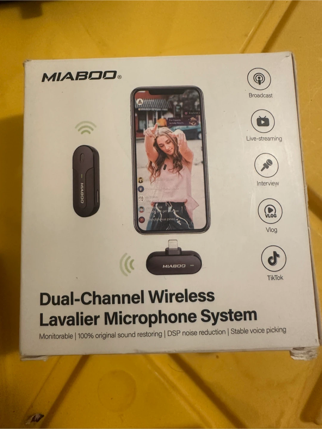 MIABOD Wireless Lavalier Microphone for Lightning - photo 2