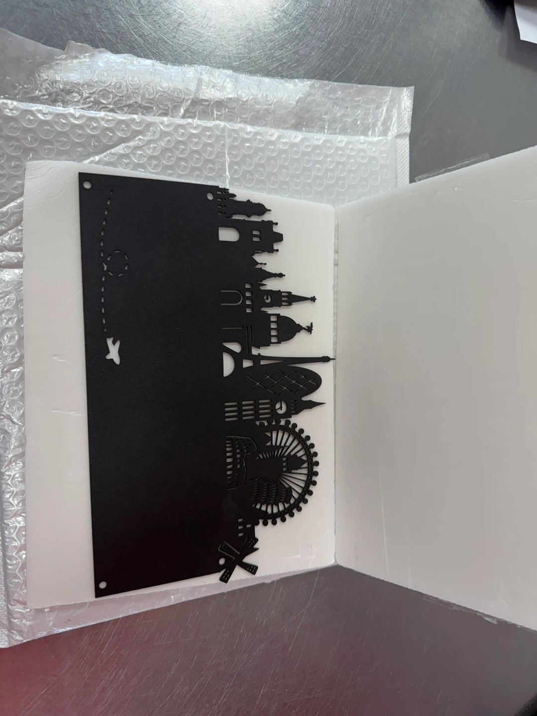 Customizable City Skyline Wall Art Display - photo 2