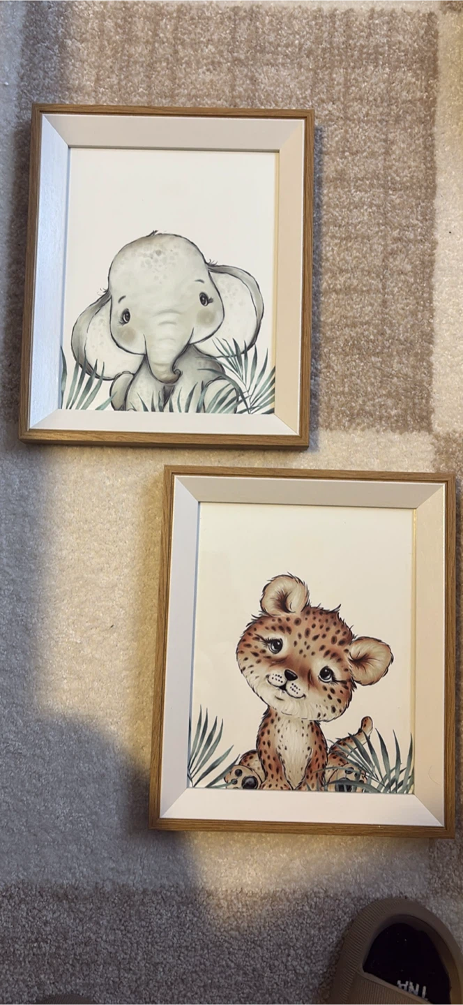 Framed Nursery Art Prints (Set of 3)