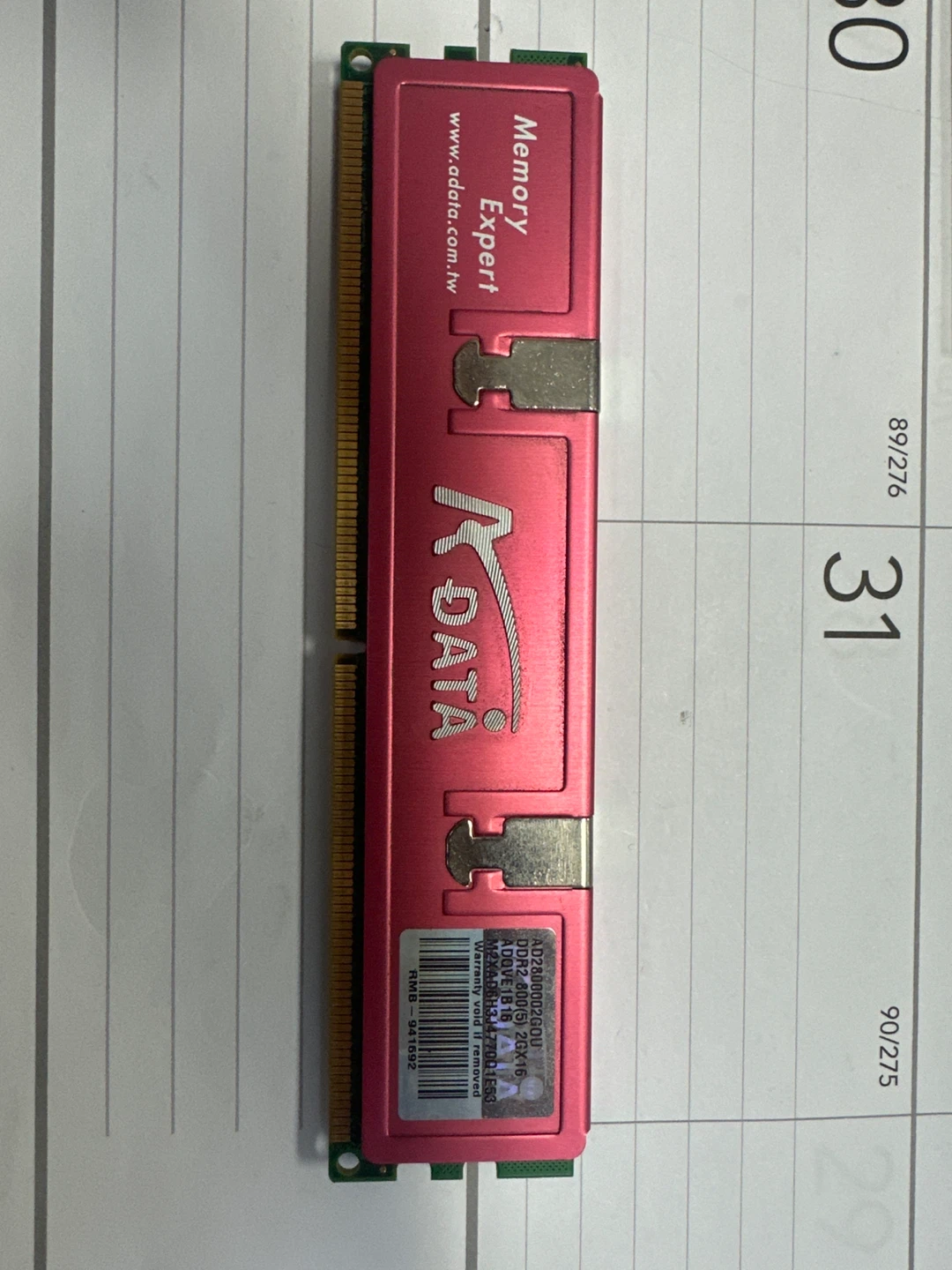 ADATA Memory Expert RAM Stick - Pink - photo 2