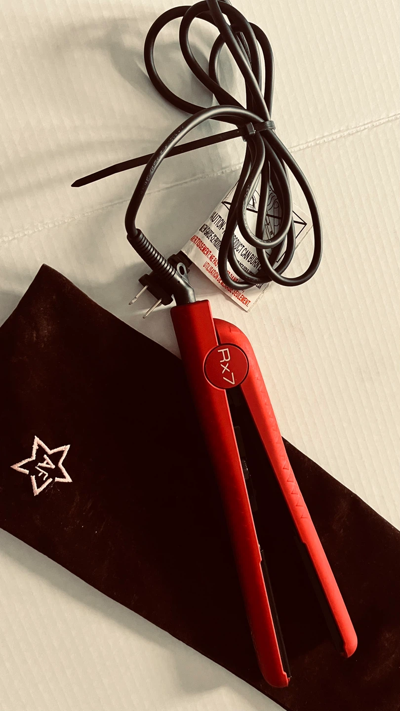Red Rx7 Nano Ceramic Ionic Flat Iron Hair Straightener - photo 4
