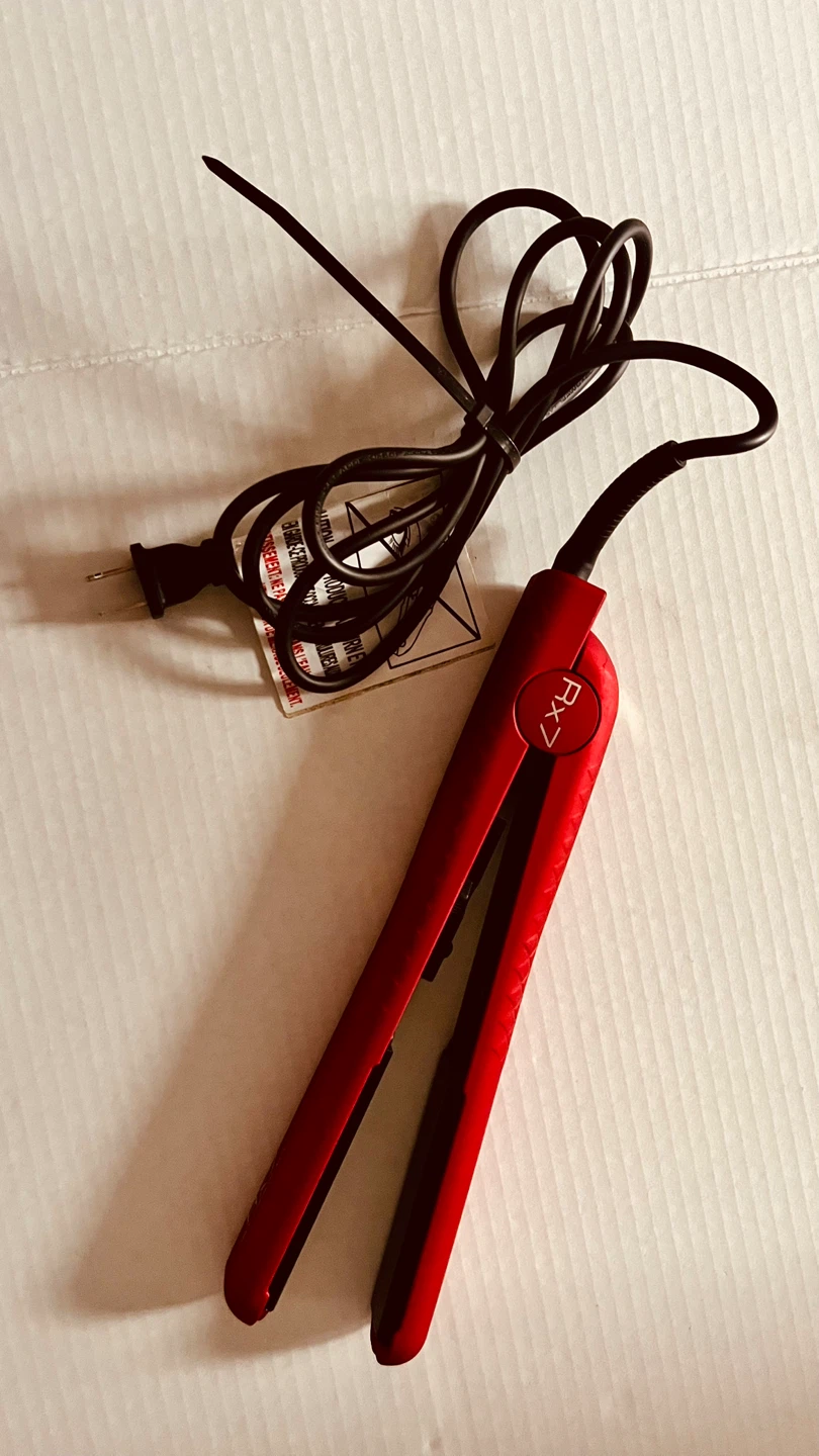 Red Rx7 Nano Ceramic Ionic Flat Iron Hair Straightener - photo 3