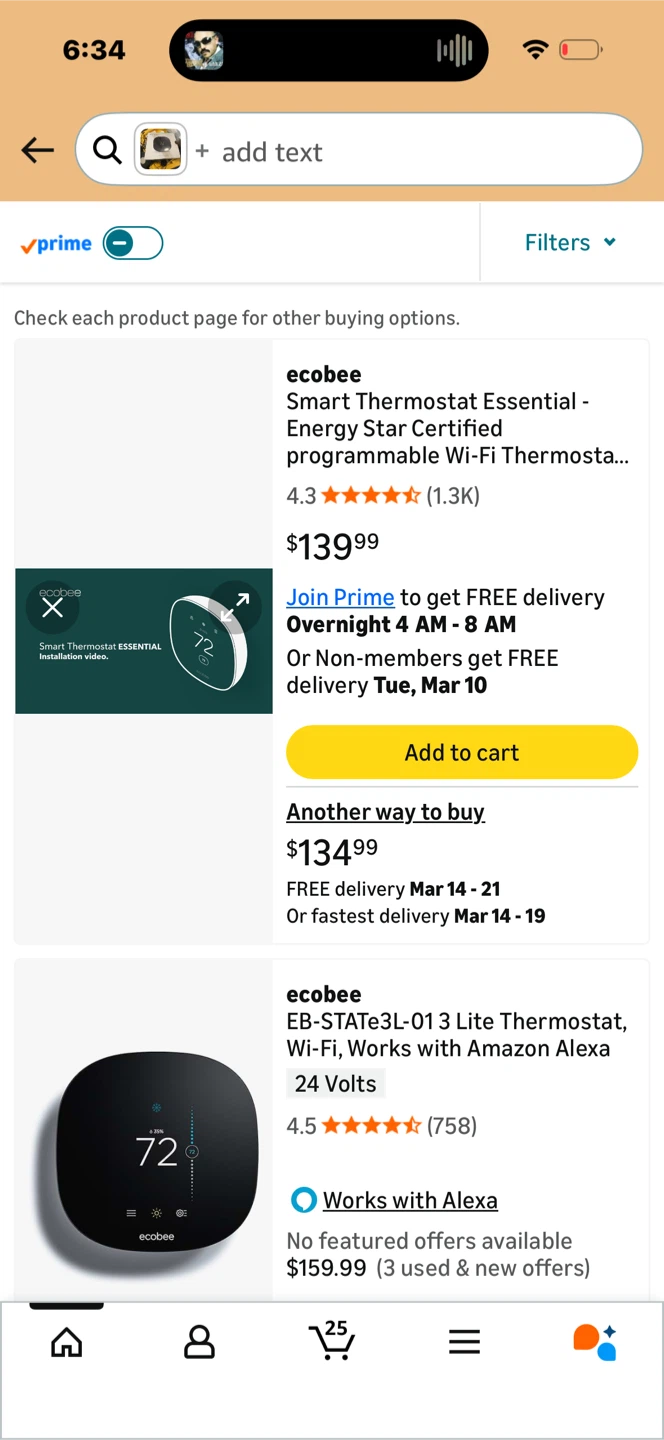 Ecobee3 Lite Smart Thermostat - photo 3