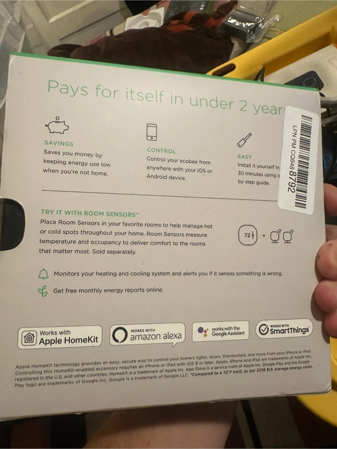 Ecobee3 Lite Smart Thermostat - photo 2
