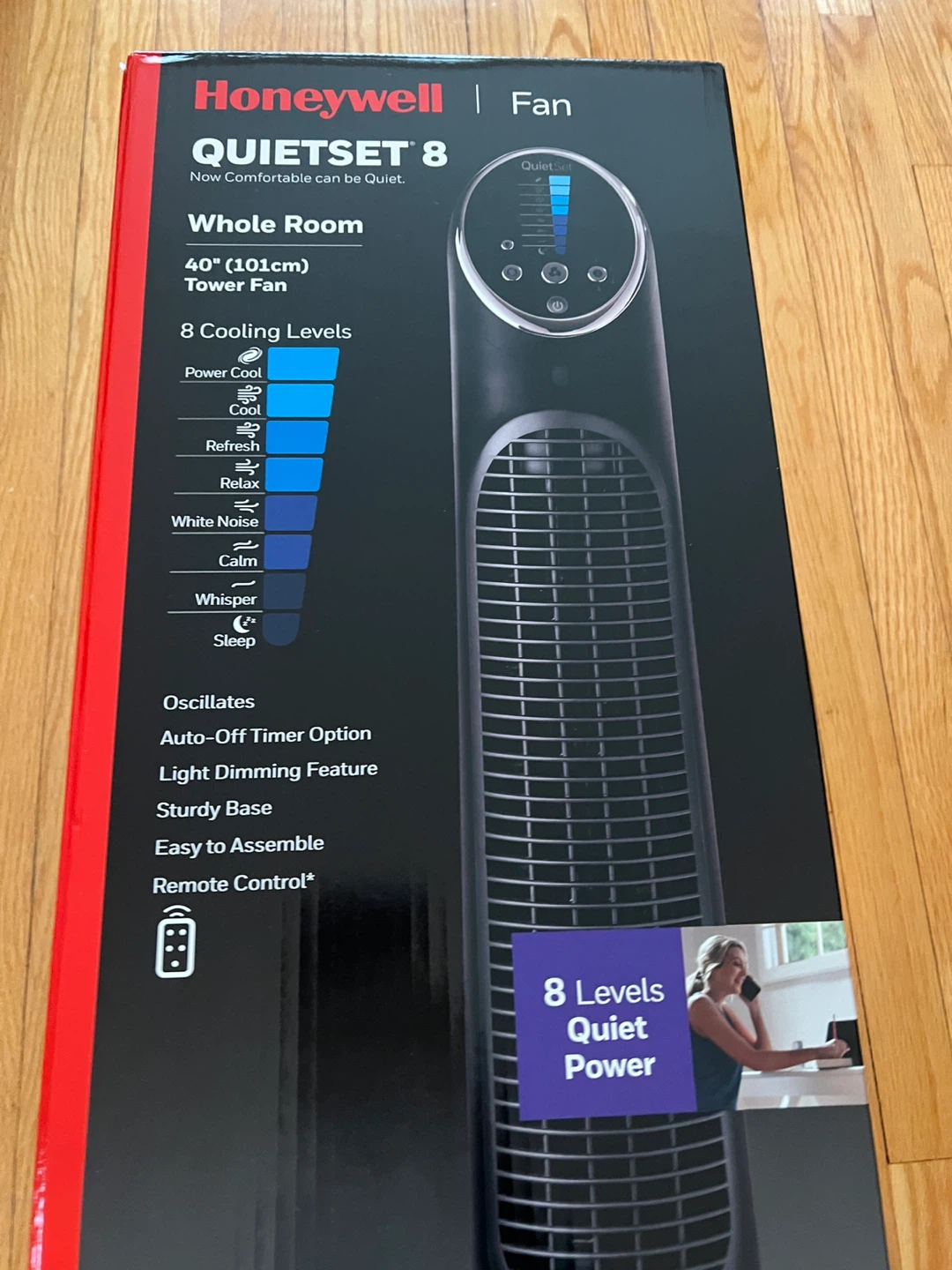 Honeywell QuietSet 8 40" Tower Fan - photo 2