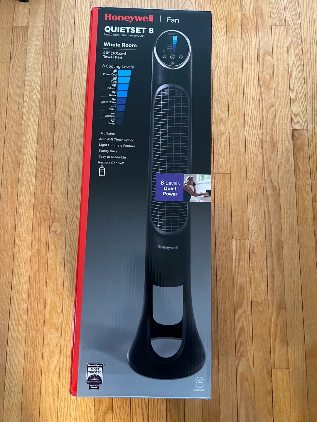 Honeywell QuietSet 8 40" Tower Fan