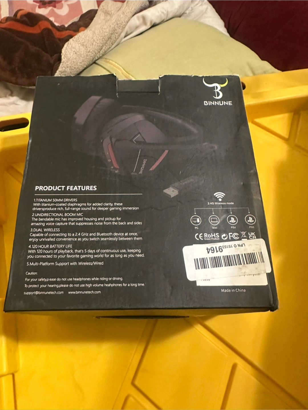 Gaming Headset - Noise Reduction, Bluetooth Wireless - photo 2