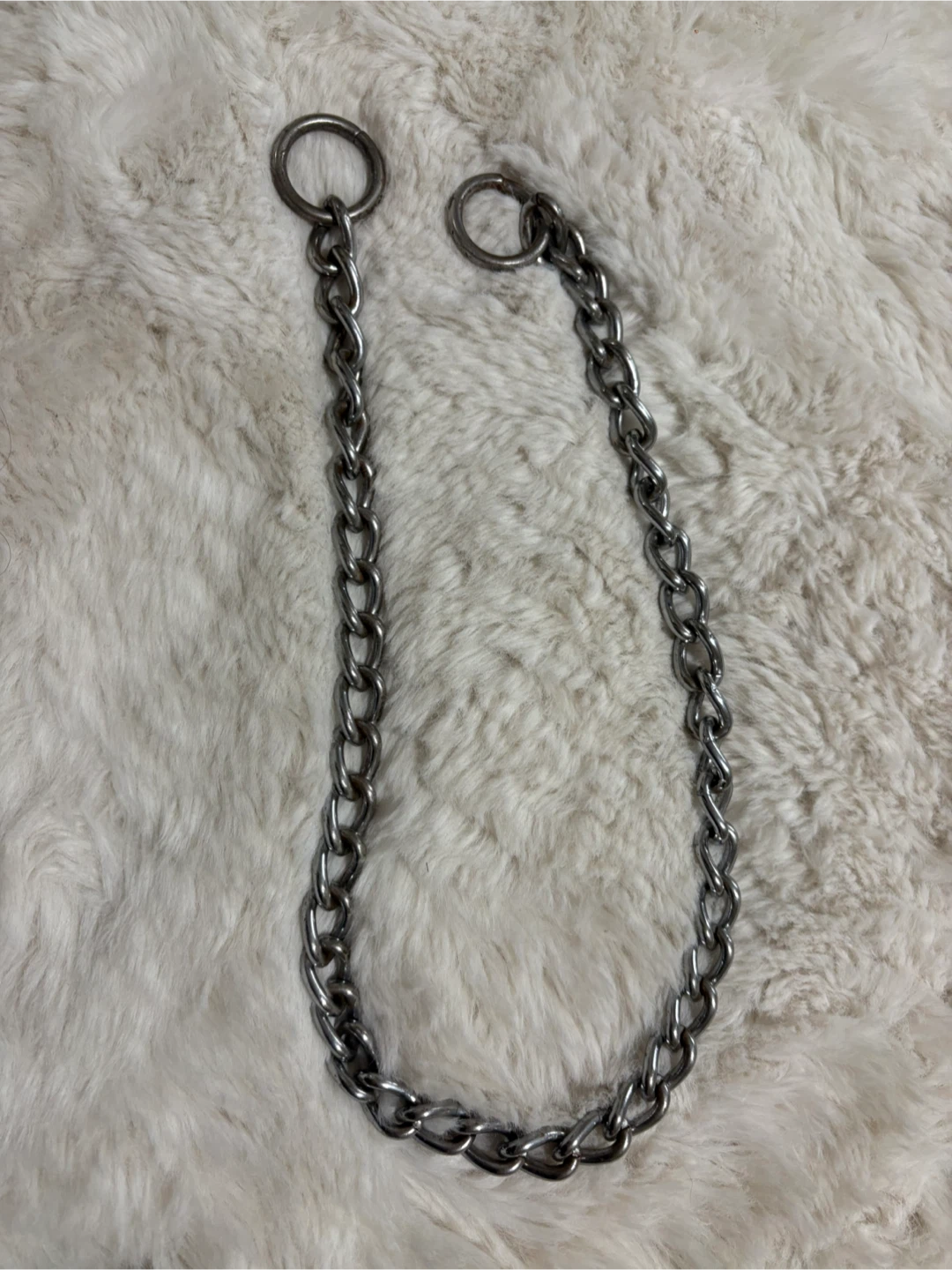 Silver Metal Chain Dog Leash